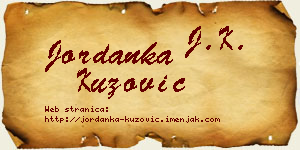 Jordanka Kuzović vizit kartica